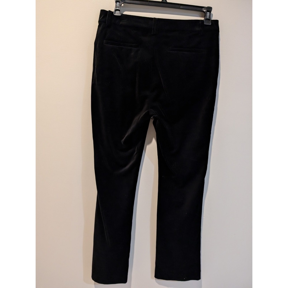 Lauren Ralph Lauren‎ Black Label High Rise Stretch Velvet  Trouser SIZE 4 Black - Picture 6 of 16